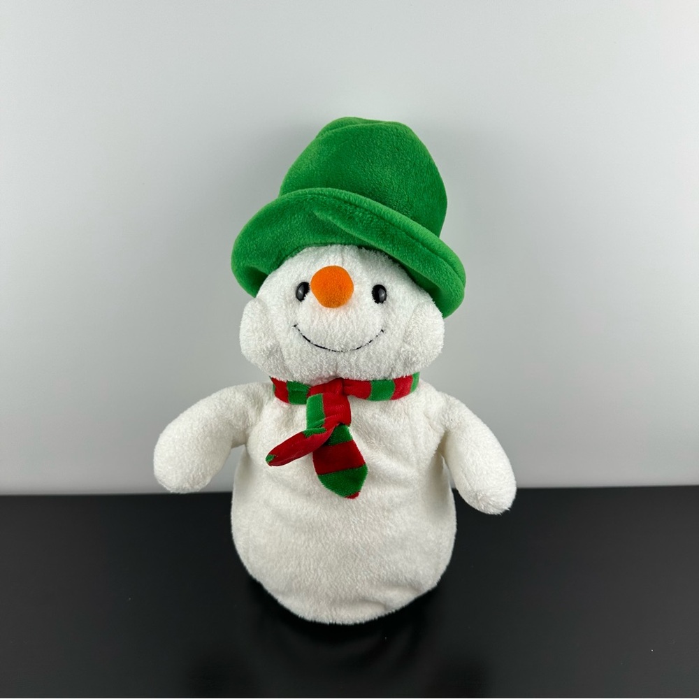 TY Pluffies Icicles the Snowman Vintage Stuffed Animal Plush 11”